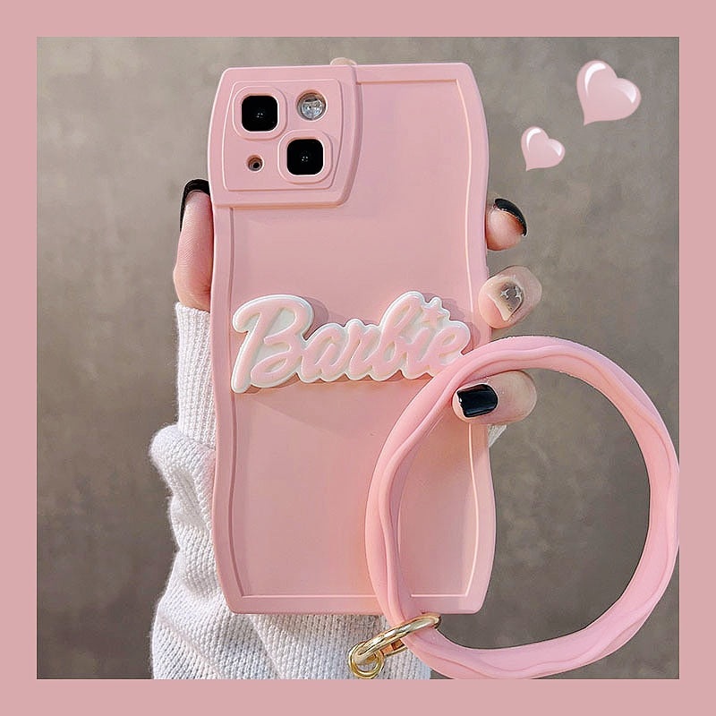 Capinha Rosa Pastel Barbie para iPhone