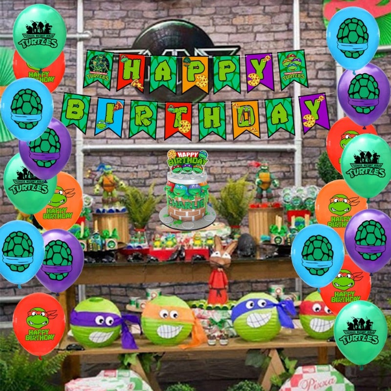 Pack de Decorao para Festa das Tartarugas Ninja