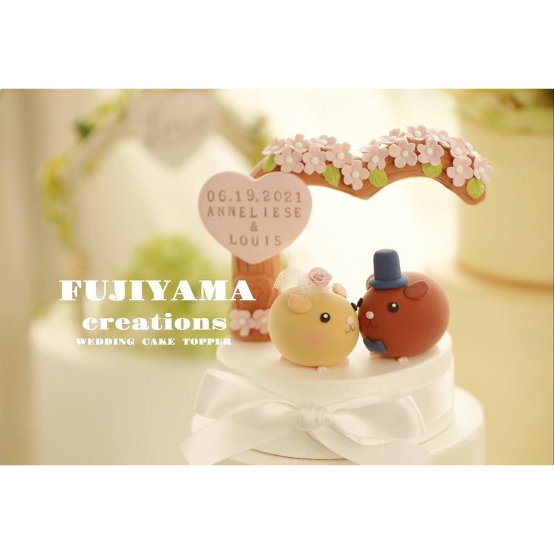 guinea pigs wedding cake topper RM40383123