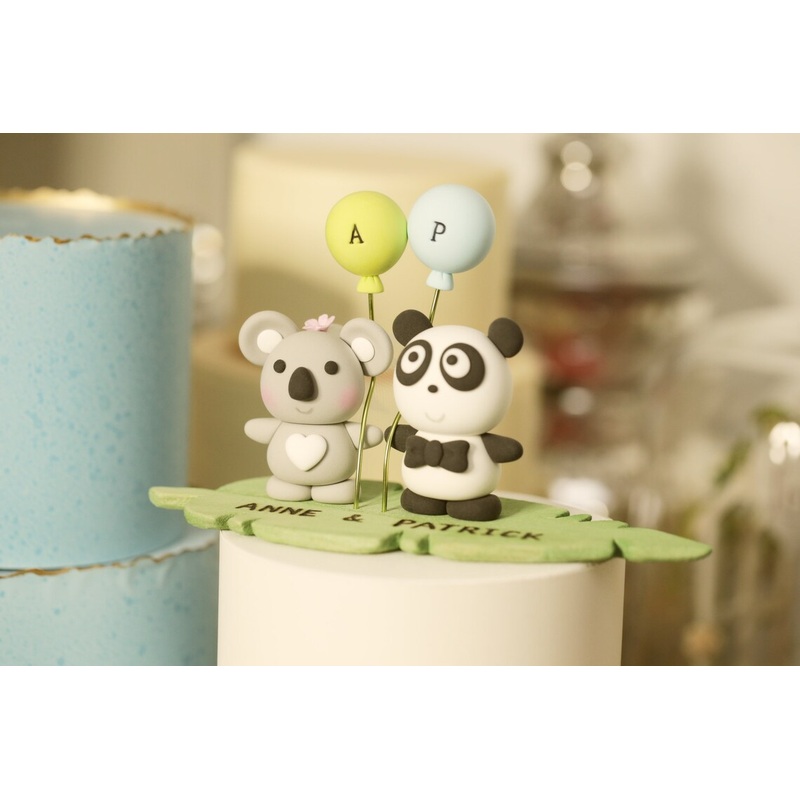 koala and panda wedding cake topper RM40383006