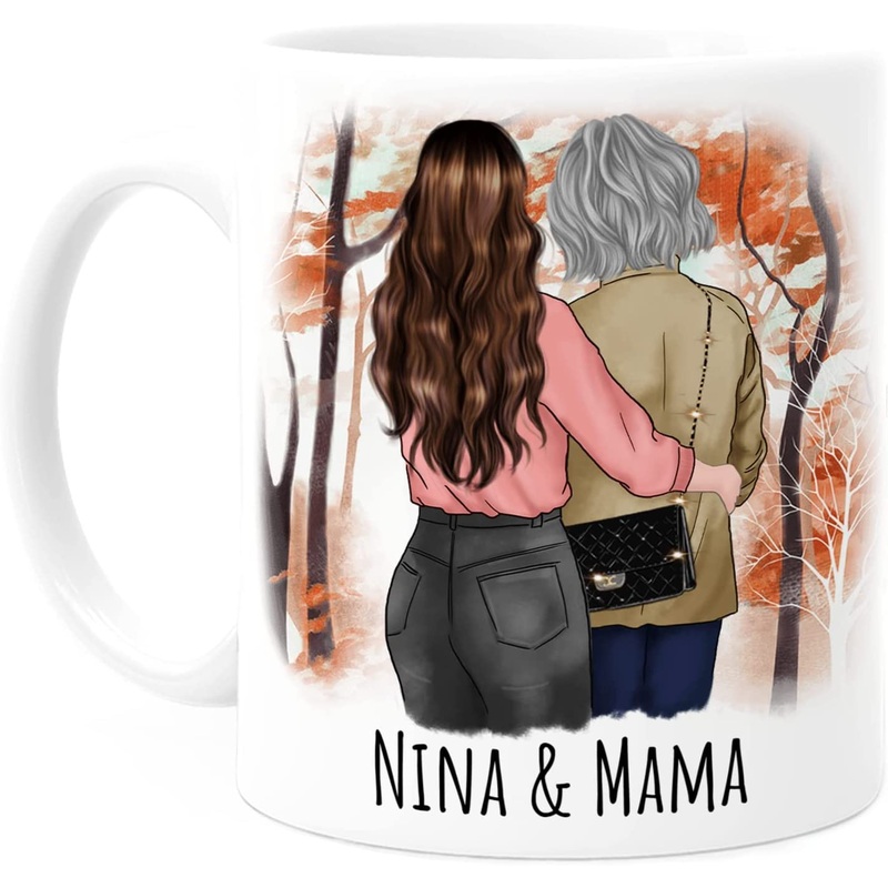 1 Mutter & 1 Tochter Tasse mit Spruch – personalisierte Tasse EHF991536874