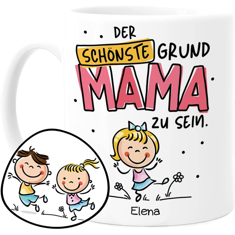 Mama Tasse personalisiert mit einem Kind – Der schnste Grund Mama zu sein