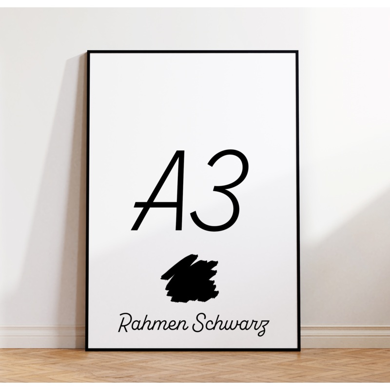 POSTER – A3 (29,7x42cm) – Rahmen: SCHWARZ