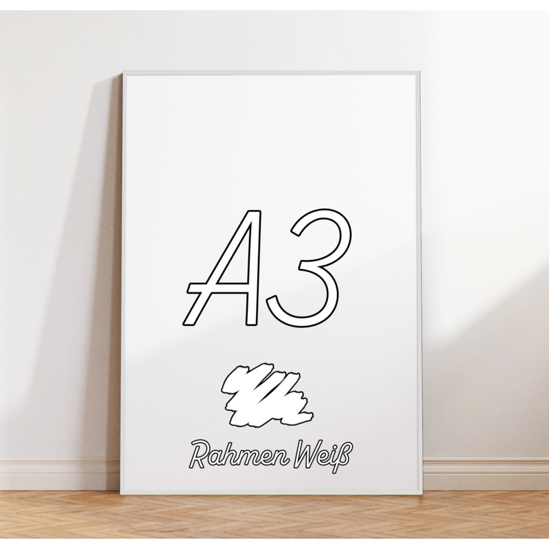 POSTER – A3 (29,7x42cm) – Rahmen: WEI