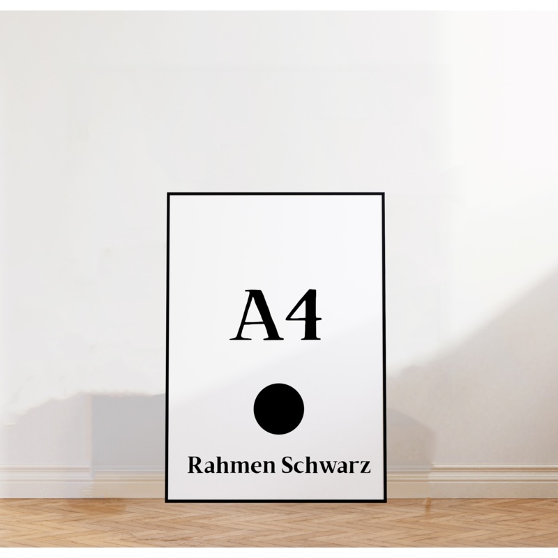 POSTER – A4 (21x30cm) – Rahmen: SCHWARZ