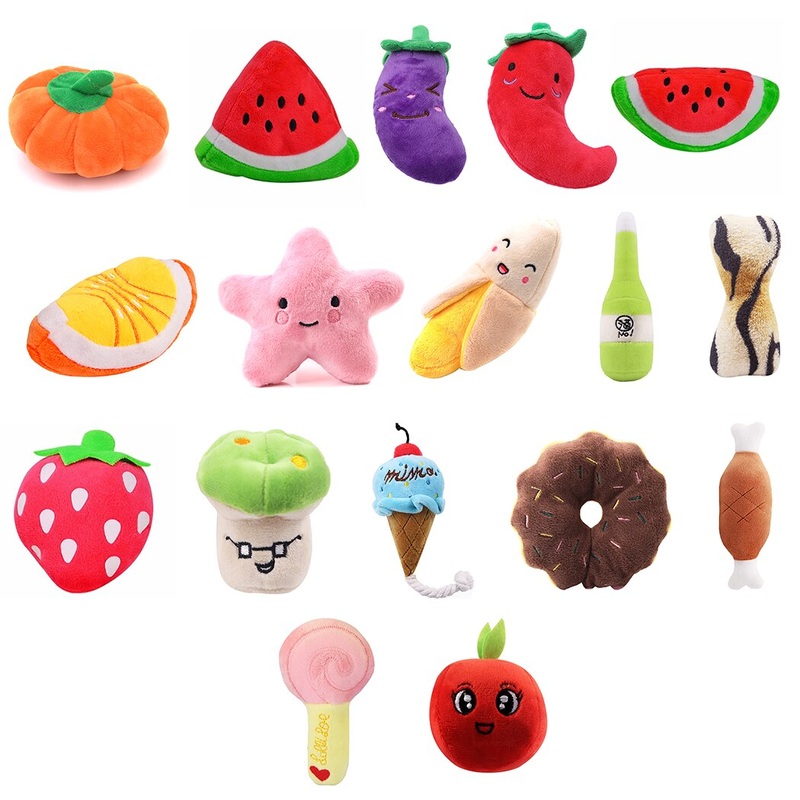 Bite Resistant & Squeaky Plush Toys