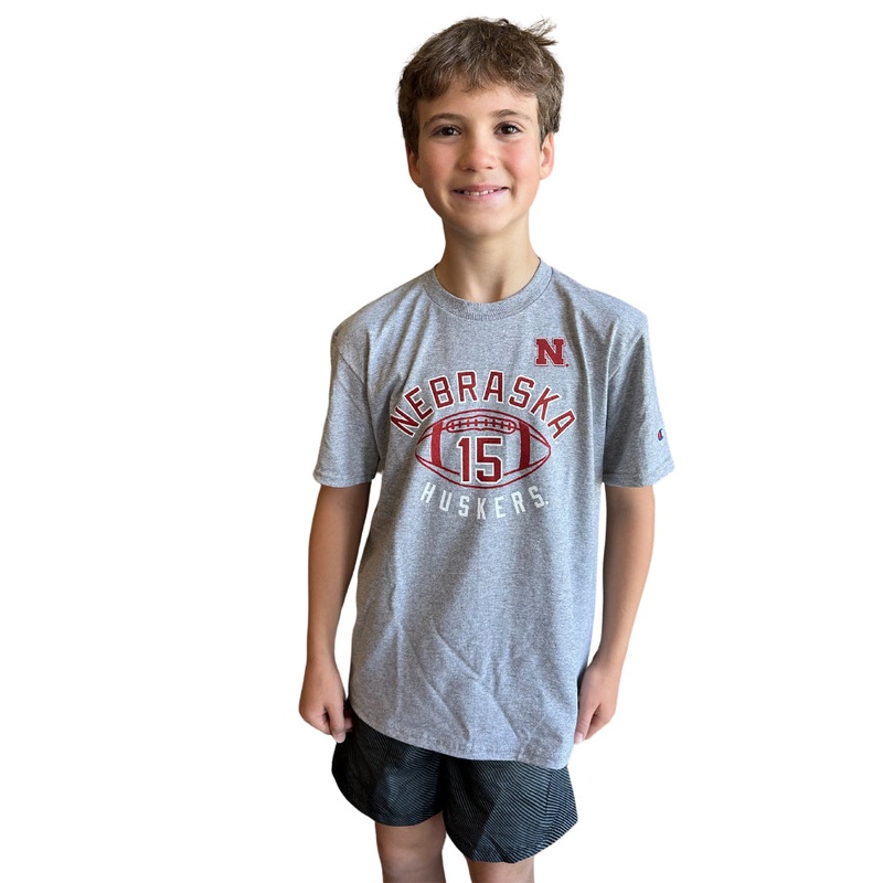 Boys’ Nebraska Huskers Youth Dylan Raiola Football T-Shirt