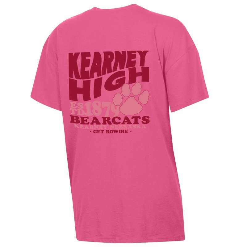 Women’s Kearney High Bearcats Pinkout Oversized T-Shirt