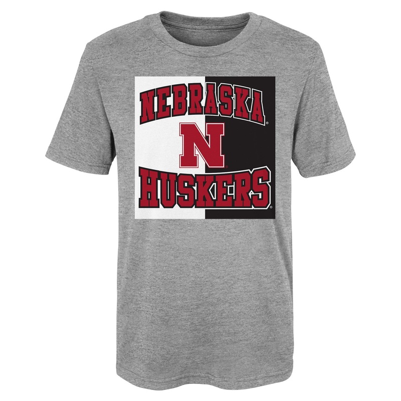 Boys’ Nebraska Huskers Kids Split Division T-Shirt