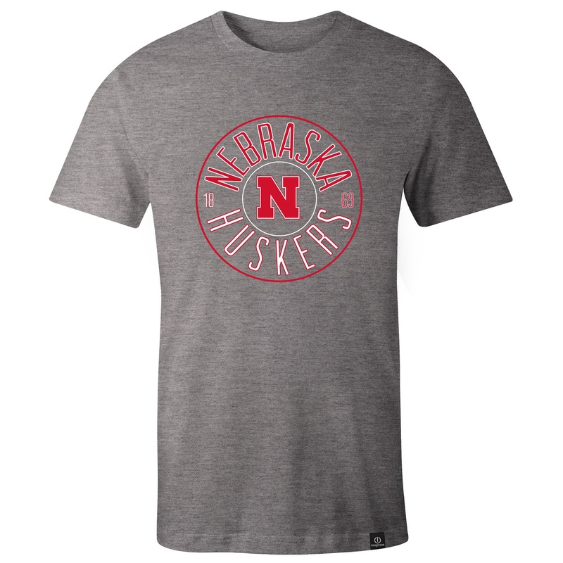 Men’s Nebraska Huskers Looped Circle Triblend T-Shirt