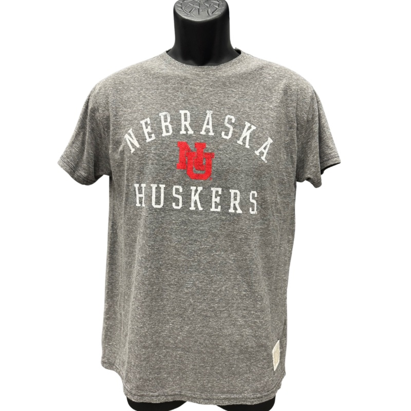 Men’s Nebraska Huskers NU Interlocking Triblend T-Shirt