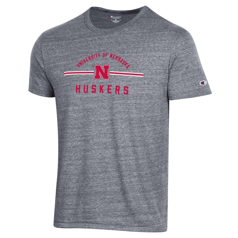 Men’s Nebraska Huskers Thin Line Tri-blend T-Shirt