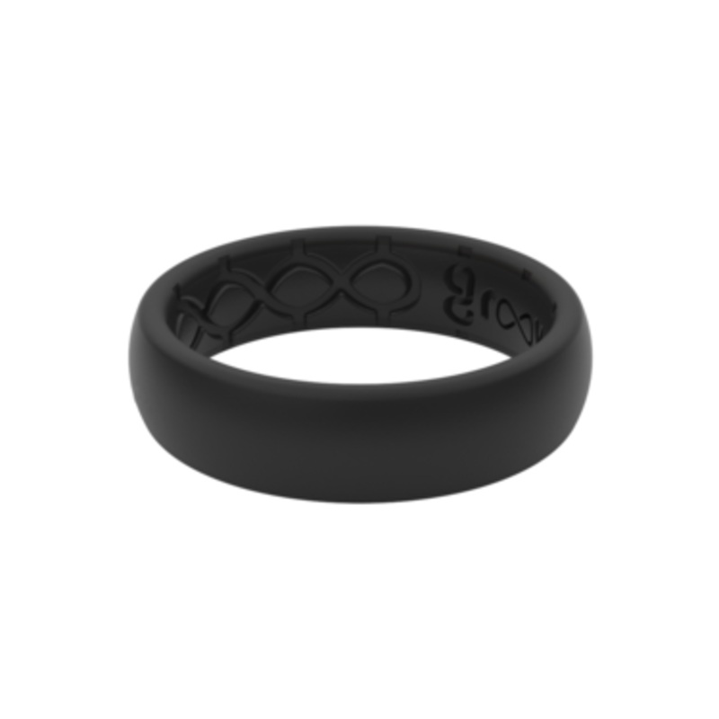 Women’s Groove Life Solid Black Thin Ring