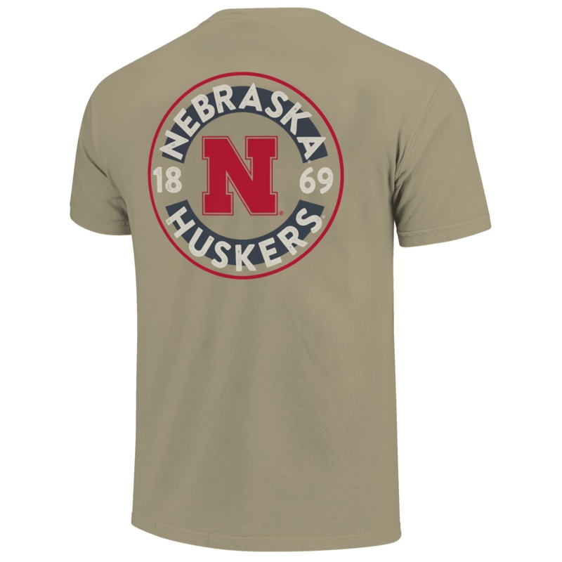 Men’s Nebraska Huskers Mascot Circle T-Shirt