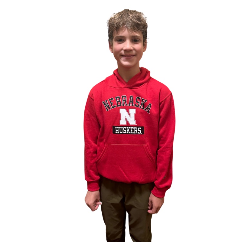 Boys’/Girls’ Nebraska Huskers Youth Dylan Raiola Pill Box Hoodie