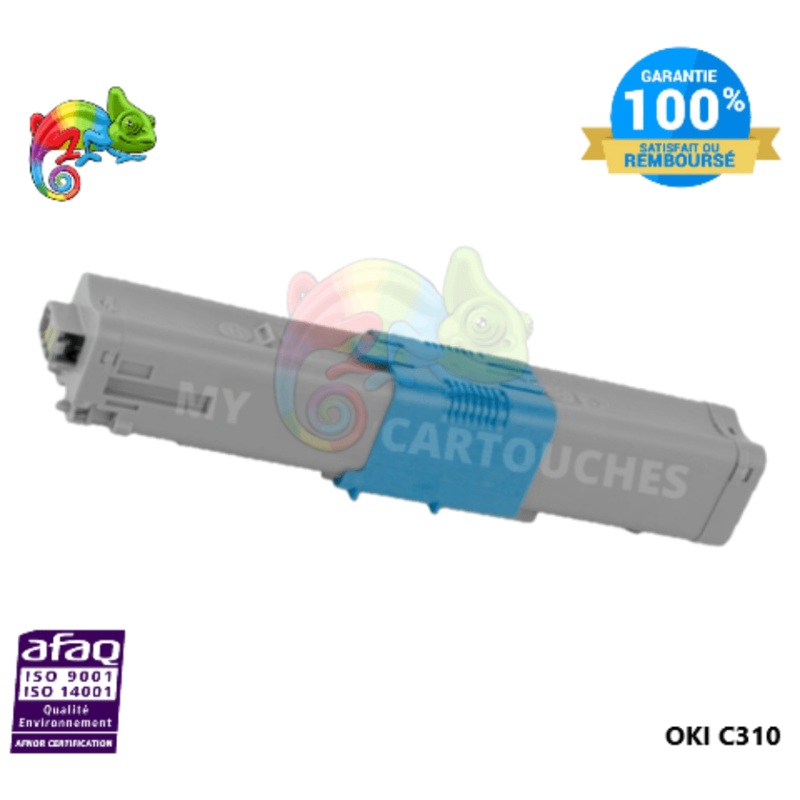 Toner Compatible  Pour OKI C 310 Cyan ( 44469706 )