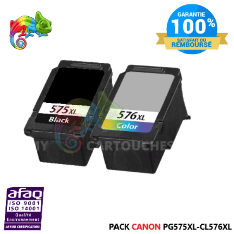 Cartouches D’encre  Canon PG-575XL / CL-576XL Pack de 2 Cartouches Canon Compatibles