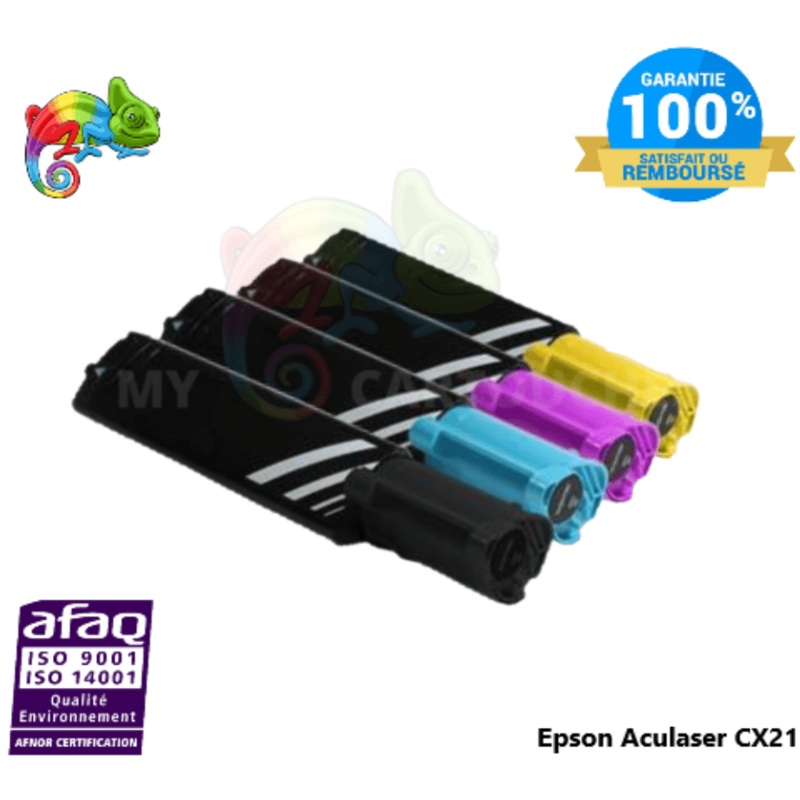 Epson CX21 – Pack de 4 Toner lasers Epson Aculaser CX21