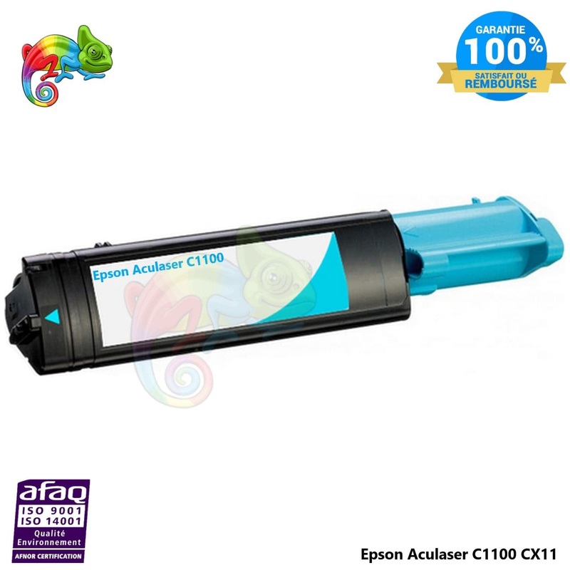 Toner Compatible  Pour Epson Aculaser C1100 Cyan  ( C13S050189 )