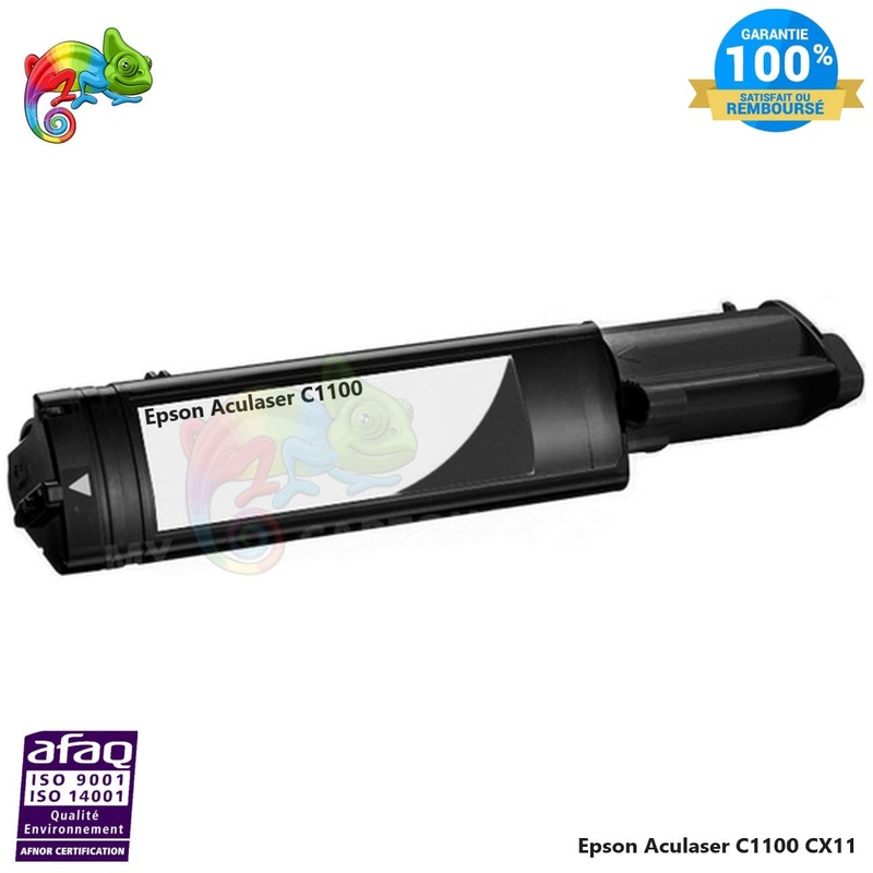 Toner Compatible  Pour Epson Aculaser C1100 Noir ( C13S050190 )