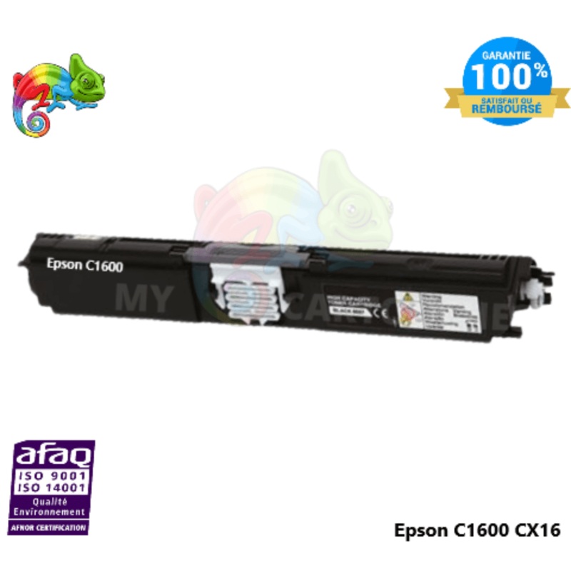 Toner Compatible  Pour Epson Aculaser C1600 Noir  ( C13S050557 )