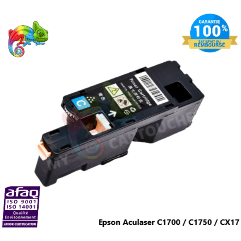 Toner Compatible  Pour Epson Aculaser C1700 Cyan ( C13S050613 )