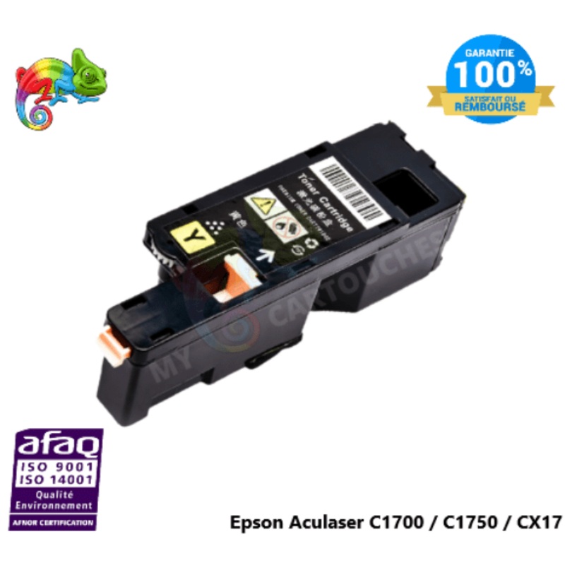 Toner Compatible  Pour Epson Aculaser C1700 Yellow ( C13S050611 )