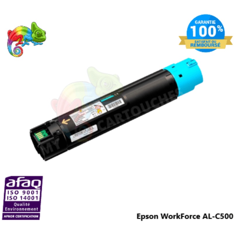 Toner Compatible  Pour Epson WorkForce AL-C500 Cyan ( C13S050662 )