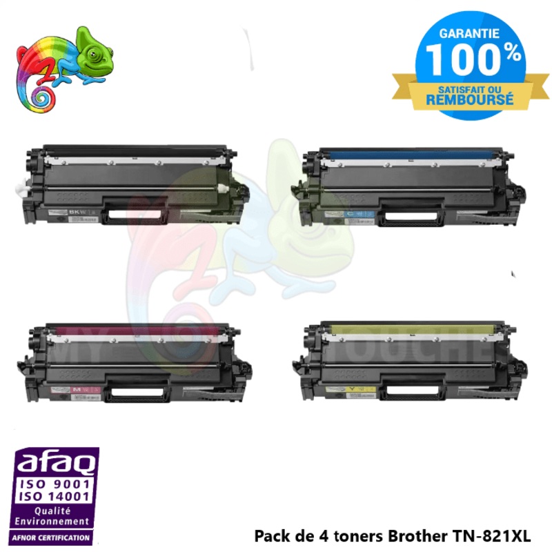 Pack de 4 Toners Pour Brother TN-821 XL  Brother Compatible ( HL-L 9470 CDNT…. )