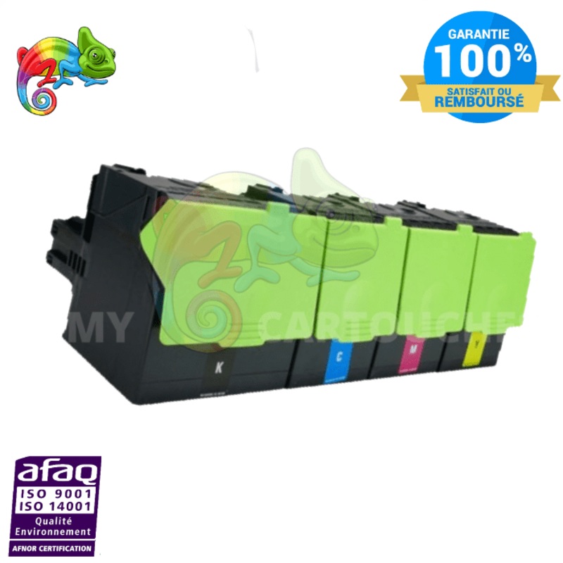 Pack de 4 Toners Pour  LEXMARK CS 317 LEXMARK  ( BCMY )  Compatible