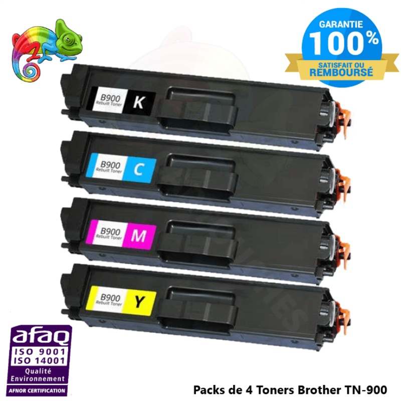 Packs de 4 Toners Brother TN 900  Brother ( MFC-L 9500 Series ….. )  Compatible