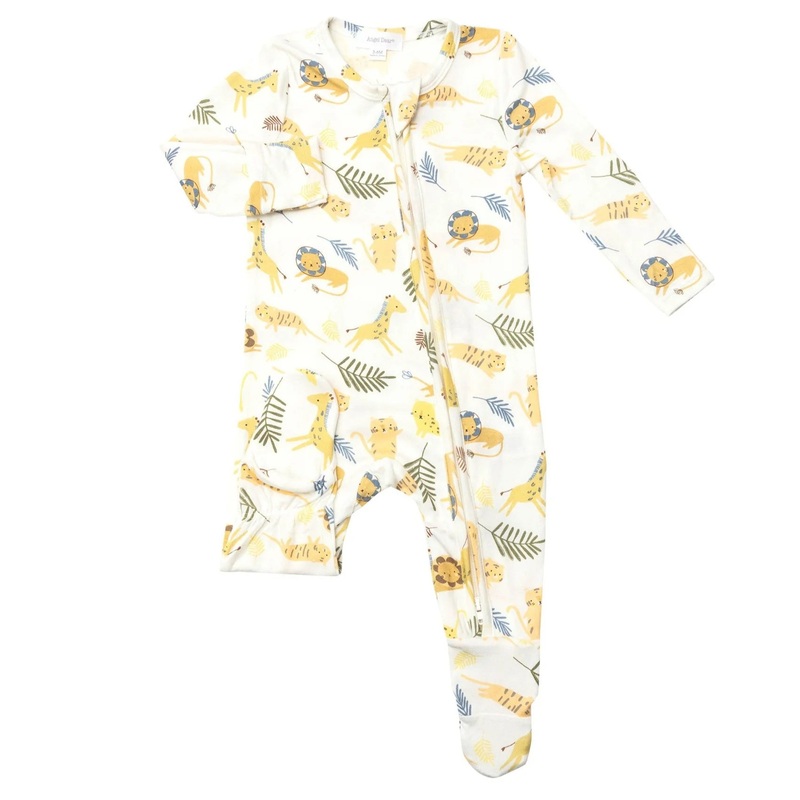Animal Friends Zipper Footie