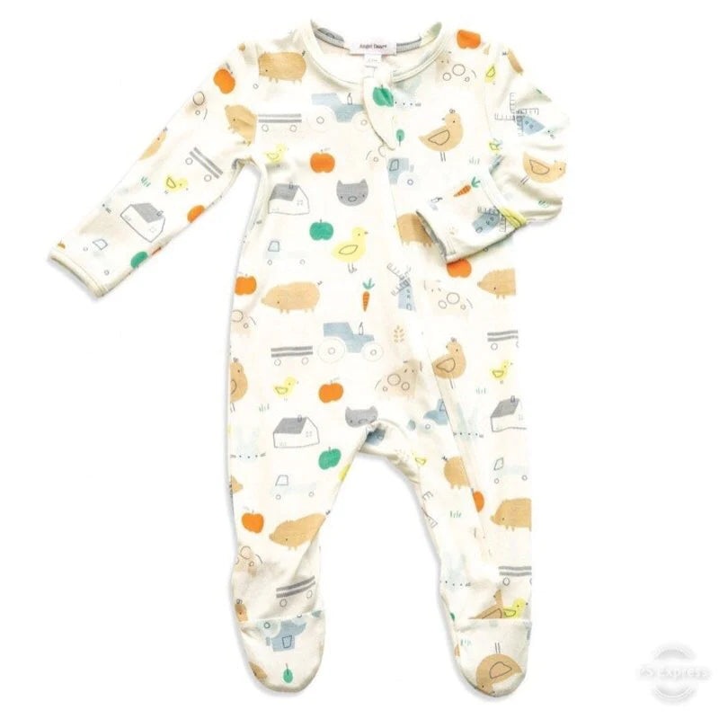 Little Farm Zipper Footie