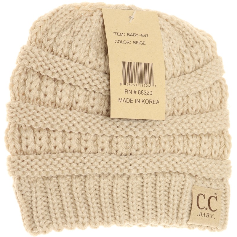 CC Kids Beige Beanie