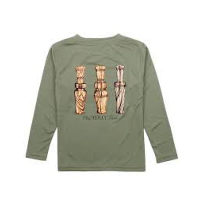 Long Sleeve Olive Duck Call Tee