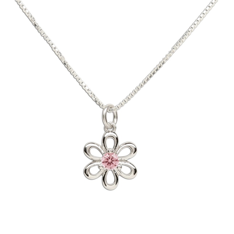 Daisy Flower Necklace With 14 Chain