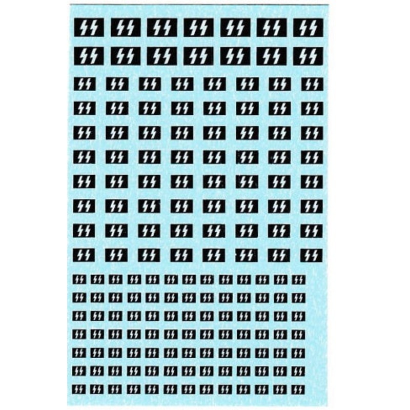 1/285  WW2 German Schutzstaffel Flag Water Slide Decals