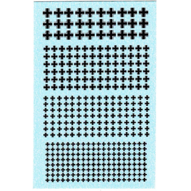 1/600 WW2 German Balken Cross Water Slide Decals