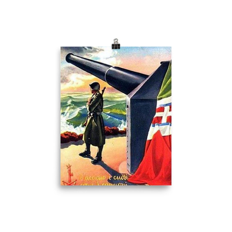WW2 Italian Propaganda Poster BWE9549343902