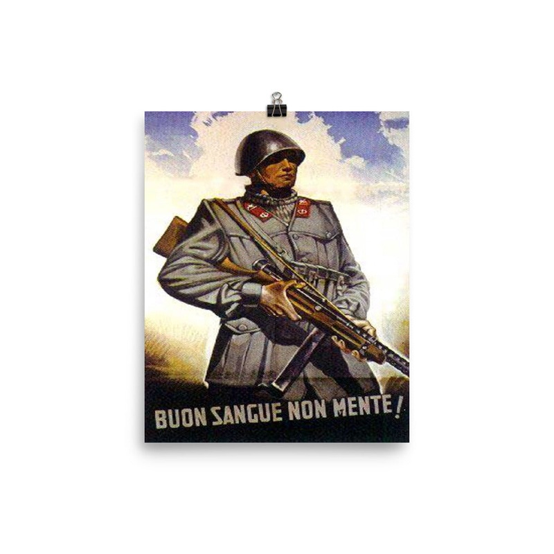 WW2 Italian Propaganda Poster BWE9549343928