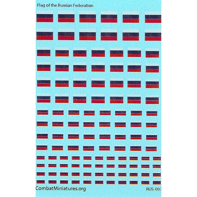 1/285 Flag of the Russian Federation Water Slide Decals