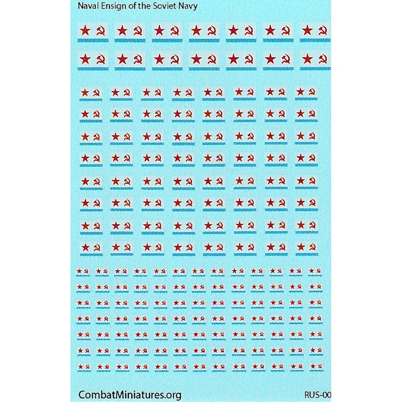1/285 WW2 Naval Ensign of the Soviet Union Water Slide Decals
