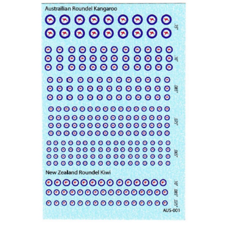 1/300-1/600 Australian & New Zealand Aircraft Roundels
