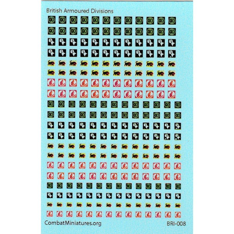 1/300-1/600 British Armored Divisions