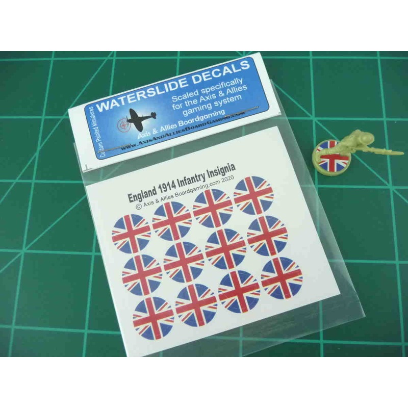 Axis & Allies 1914 British Roundel Infantry Base Water Slide Decal