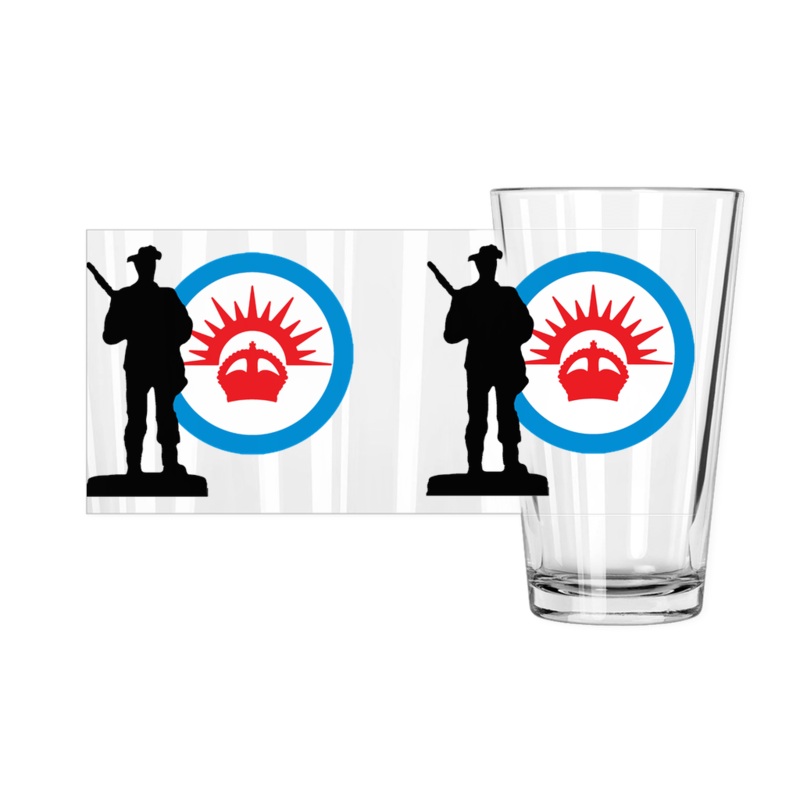 Axis & Allies ANZAC Roundel Pint Glasses