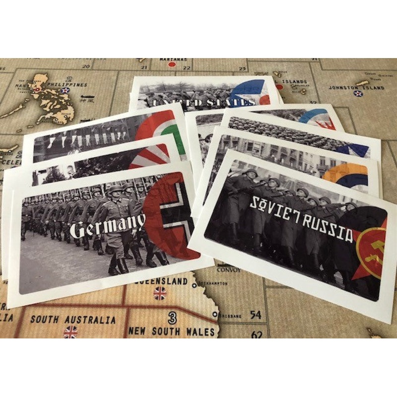 Axis & Allies Global 1940 Combat Label Set with Titles