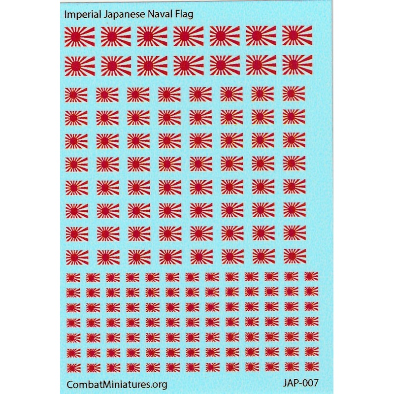 Imperial Japanese Naval Flag Water Slide Decals