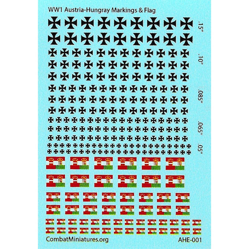 WW1 Austria-Hungary Empire Markings & Flags Water Slide Decal