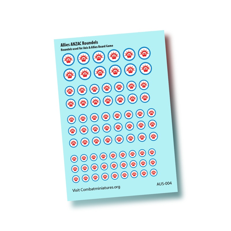 1/300-1/600 Allies ANZAC Roundel Water Slide Decals